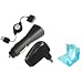 3 in 1 Black Retractable Iphone/Ipod Charger Set with Home Wall Charger + Car DC Charger Power Adapter + Charging USB Data Cable for Apple Ipod Touch 4th Gen (4G / 4 Generation) (Comes with FREE Universal Phone Stand)