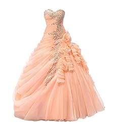Occasion: Quinceanera  
Neckline: Sweetheart  
Skirt: Ball Gown 
Size Category: Adult 
