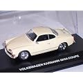 VW VOLKSWAGEN KARMANN GHIA COUPE BEIGE 1/43 EDISON GIOCATELLI MODELLAUTO MODELL AUTO