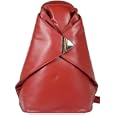 New ladies/girls stylish Visconti soft dark red leather backpack rucksack bag'