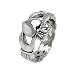 Stainless Steel 9mm High Polish Heart with Hands Claddagh Design Fashion Ring for Men (Size 9 to 13)