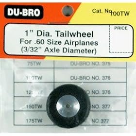 Du-Bro 100TW 1 Diameter Tailwheel For .60 Size Airplanes from Accessories Du Bro