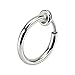 Non-Piercing Septum Piercing Spring Action Steel Fake Body Jewelry Hoop