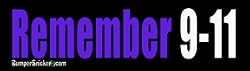 Remember 9 11 - Patriotic Stickers (Small 5 x 1.4 in.)