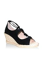 MARTINA BLUE Sandalias de cuña 1NE (Negro)