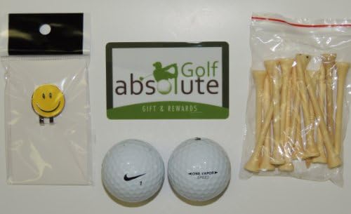 36 Nike One Vapor Speed Grade B Free Golf Tee's & Magnetic Smiley Face Golf Ball Marker/Hat Clip ($6.99 Retail Value)