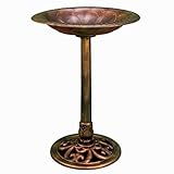 Bronze Arcadia Resin Bird Bath for Yard or Garden Product SKU