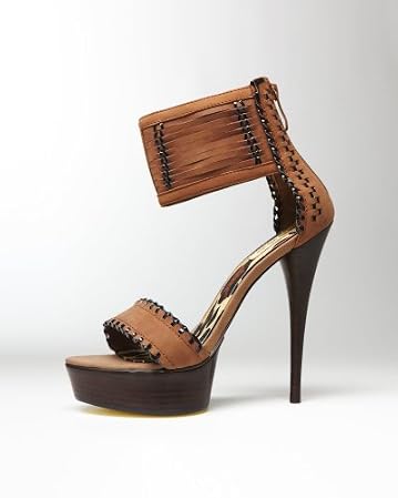 bebe Vania Leather Stitched Sandals