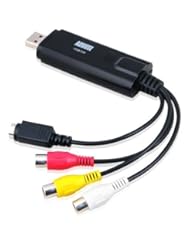 Personal Computer: August VGB100 USB 2.0 Video Capture Device Card - Grabber Lead to Convert VHS / S Video / RGB via USB Transfer Cable - For Windows 7 / Vista / XP - August
