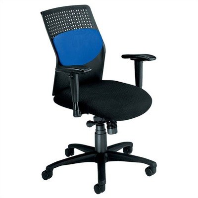 OFM AirFlo Series Executive Chair with Brushed Metal Accents Black 651-M11