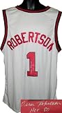 Oscar Robertson Autographed/Hand Signed Milwaukee Bucks White Prostyle Jersey HOF 80- Robertson Holo