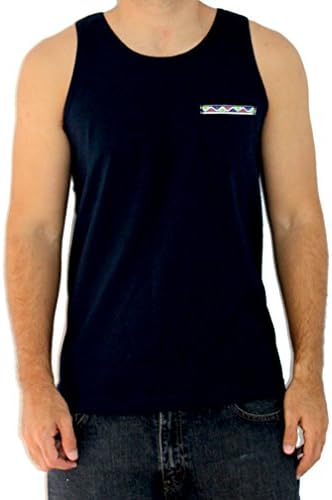 Color Latino MEN'S TANK-TOP - Aztec - Black, Small
