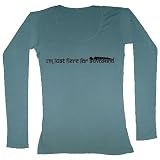Women's Buddhiwear I'm Just Here For Savasana LS Scoop Neck T-Shirt