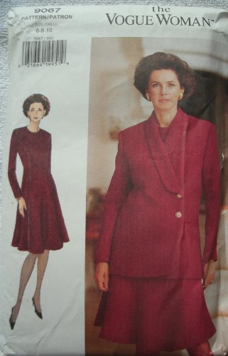 Vogue Vogue Woman Pattern 9067 Misses Jacket & Dress Size 6-10 Average Difficulty