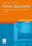 Kleine Baustatik: Grundlagen der Statik und Berechnung von Bauteilen - Wolfgang Krings, Artur Wanner