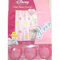 Disney Princess Shower Curtain and Hooks Set
