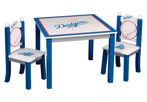 Guidecraft Los Angeles Dodgers Children's Table and Chairs Set