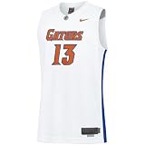 Nike Elite Florida Gators #13 White Twilled Basketball Jersey