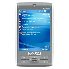 Pharos 535e Traveler 3.5-Inch Screen Portable GPS Unit with Wi-Fi and Windows Mobile Office