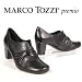 MARCO TOZZI premio Echtleder Hochfront- Pumps, antishokk Absatz, schwarz