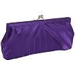 La Regale Three Way Pleated Satin Clutch