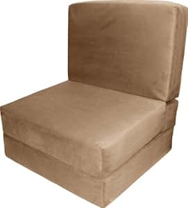 Amazon.com: Epic Furnishings Nomad Adult Foam Sleeper Chair Bed, Suede 