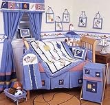KidsLine Star Player 6 Piece Crib Bedding Set 5100BEDS