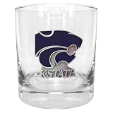 Kansas State University Wildcats Double Rock Glass