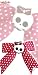 Sports : Haarspange Red Bow Skull Dots