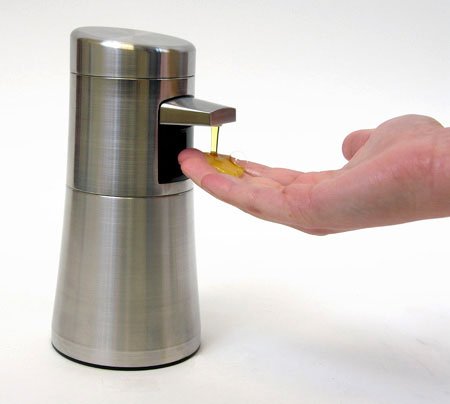 STAINLESS STEEL HANDS FREE SOAP AND LOTION DISPENSER