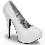 TEEZE-06, 5 3/4 Pump White Patent Size 12
