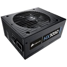 Corsair Professional Series HX1050 80 Plus Silver Certified 1050-Watt Power Supply Compatible with Intel and AMD Platforms - CMPSU-1050HX