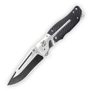 SOG Specialty Knives and Tools FC-01 Fatcat Knife, Satin and Black TiNi by SOG Specialty Knives