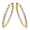 10k Yellow Gold Round Diamond Inside-Out Hoop Earrings (1/4 cttw, I-J Color, I3 Clarity)