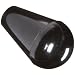 DimcoGray Black Phenolic Oval Tapered Knob Female, Brass Insert: 5/16-18" Thread x 7/16" Depth, 1" Diameter x 1-5/8" Height x 1/2" Hub Dia (Pack of 10)
