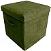 Yu Shan Folding Storage Ottoman Microsuede, Sage