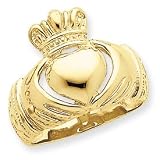 Cheap 14k Polished Domed Mens Claddagh Ring - Size 8.5 .Buy Cheap Price 14k Polished Domed Mens Claddagh Ring - Size 8.5 Click