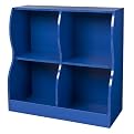 4 CUBE KID'S BOOKCASE BLUE