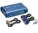 TK-208K 2PT PS/2 KVM SWCH KIT W/ AUDIO W/ 2 KVM CABLES - CABLES/WIRING/CONNECTORS
