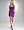 Back Cutout Shine Bodycon Dress - IMPERIAL PURPLE (M/L)