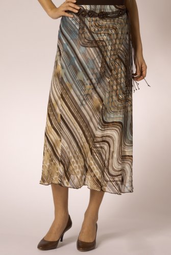Per Una Sicilian Swirl Skirt clothing