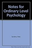 Notes on 'O' Level psychology