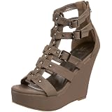 Miss Me Womens Skid-8 Wedge Sandal