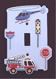 Transportation Vehicles and Signs Single Switchplate