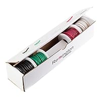14 AWG Gauge Stranded THHN Wire Kit, 25 ft Length Each, 0.109