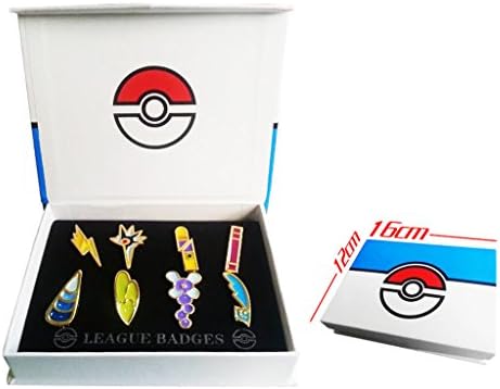 Pokemon Gen 5 Unova League Gym Badge Pin Brooch Pip Cosplay Gift Collection Set