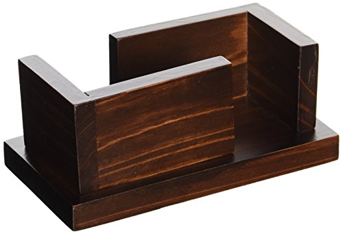 CoasterStone WS16 Dark Contemporary Wood Coaster Stand, Holds Four Round and/or Square Coasters