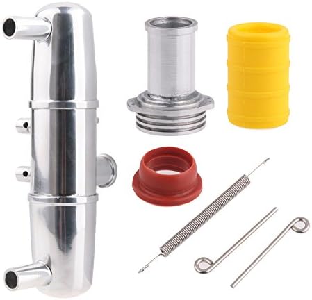 SkyQ 18001P Upgrade Aluminum Dual Exhaust Joint Tubing for1/8HPI Nitro Savage 4.6 5.9