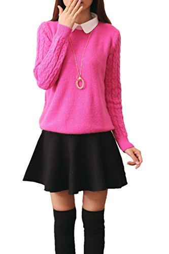 ( リアライズ ) Realize。 2015 春 ニット レディース トップス セーター 襟付き ファッション 長袖 春 夏 洋服 服 二次会 結婚式 re1156