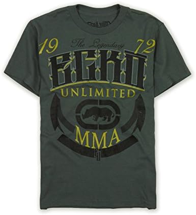 Ecko Unltd. Mens Up Top Graphic T-Shirt Metalgry Xs